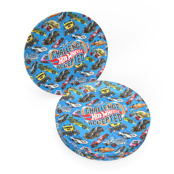 Hot Wheels Party Teller, 23 cm, 8er Pack kinderparties-shop