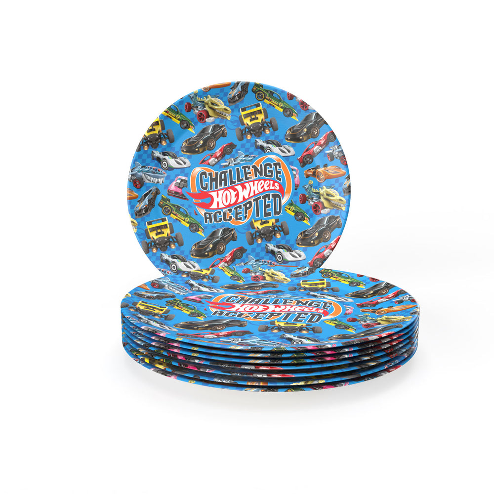 Hot Wheels Party Teller, 23 cm, 8er Pack kinderparties-shop