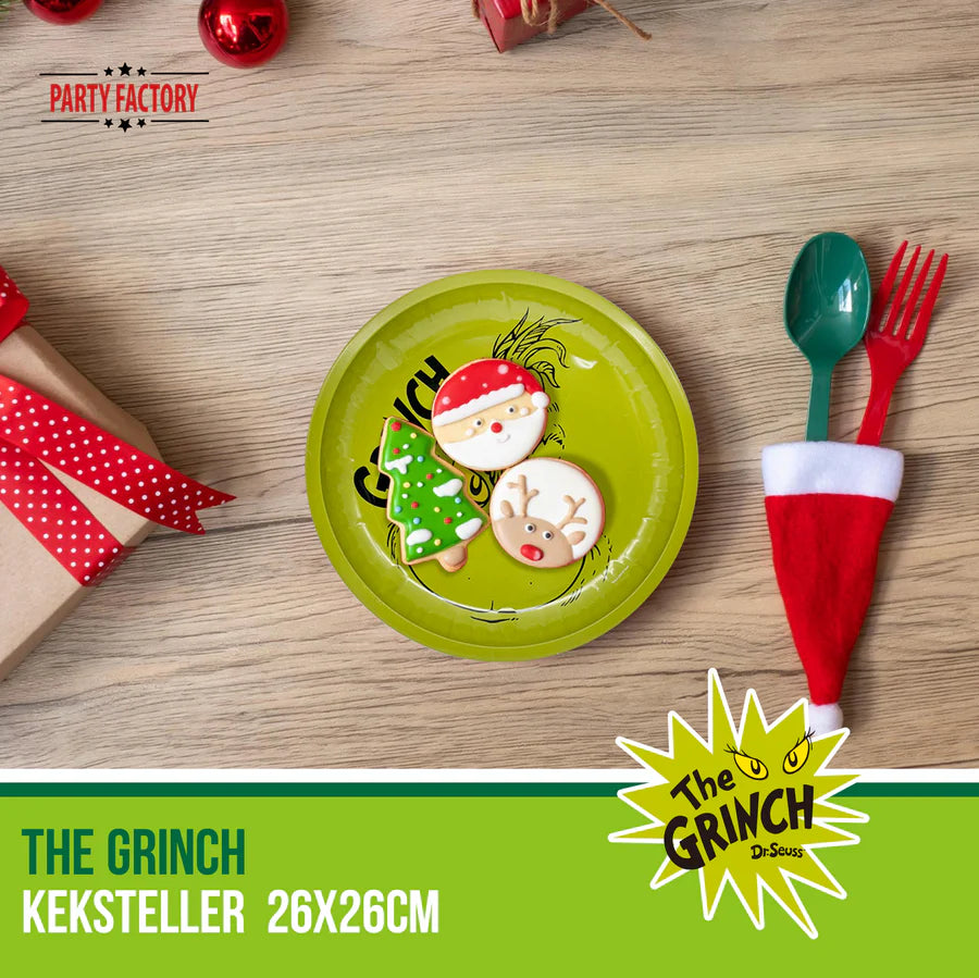 Grinch-Keksteller-Weihnachtsteller-aus-Kunststoff-Ø-26-cm