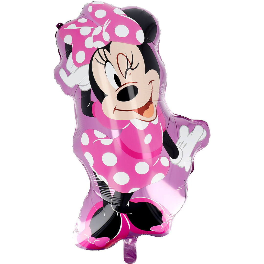 Supershape-Minnie-Mouse-Folienballon-doppelseitig-46-x-76-cm-Vorderseite:-Minnie-Hinterseite:-Pink-+-Logo