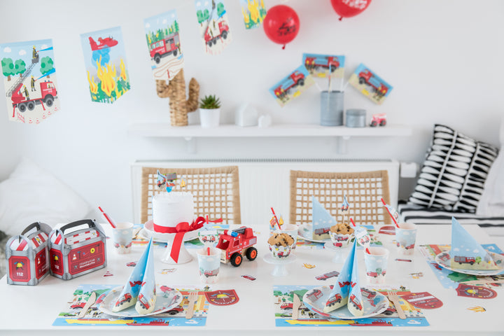 Feuerwehr Deckenhänger, 5-teilig, 1m kinderparties-shop