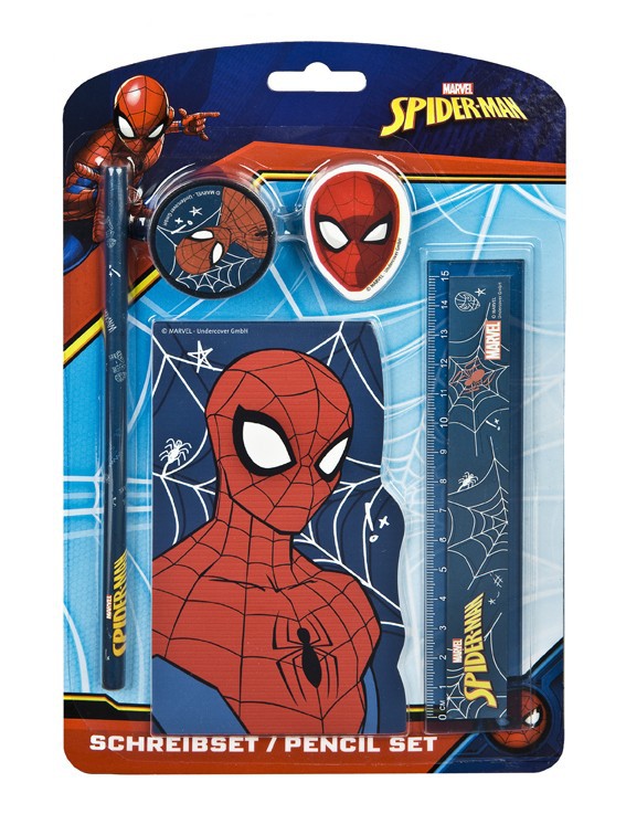 Schreibset Spiderman, 5-tlg