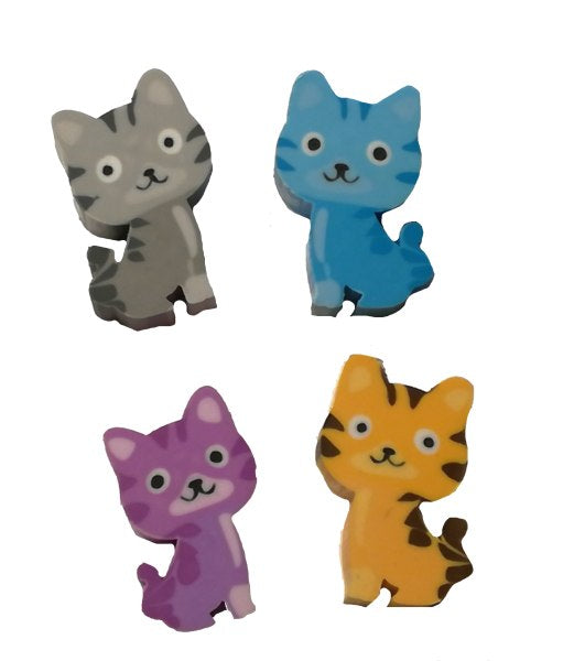 Katzen Radiergummi, Katzen Party, 8er Pack kinderparties-shop