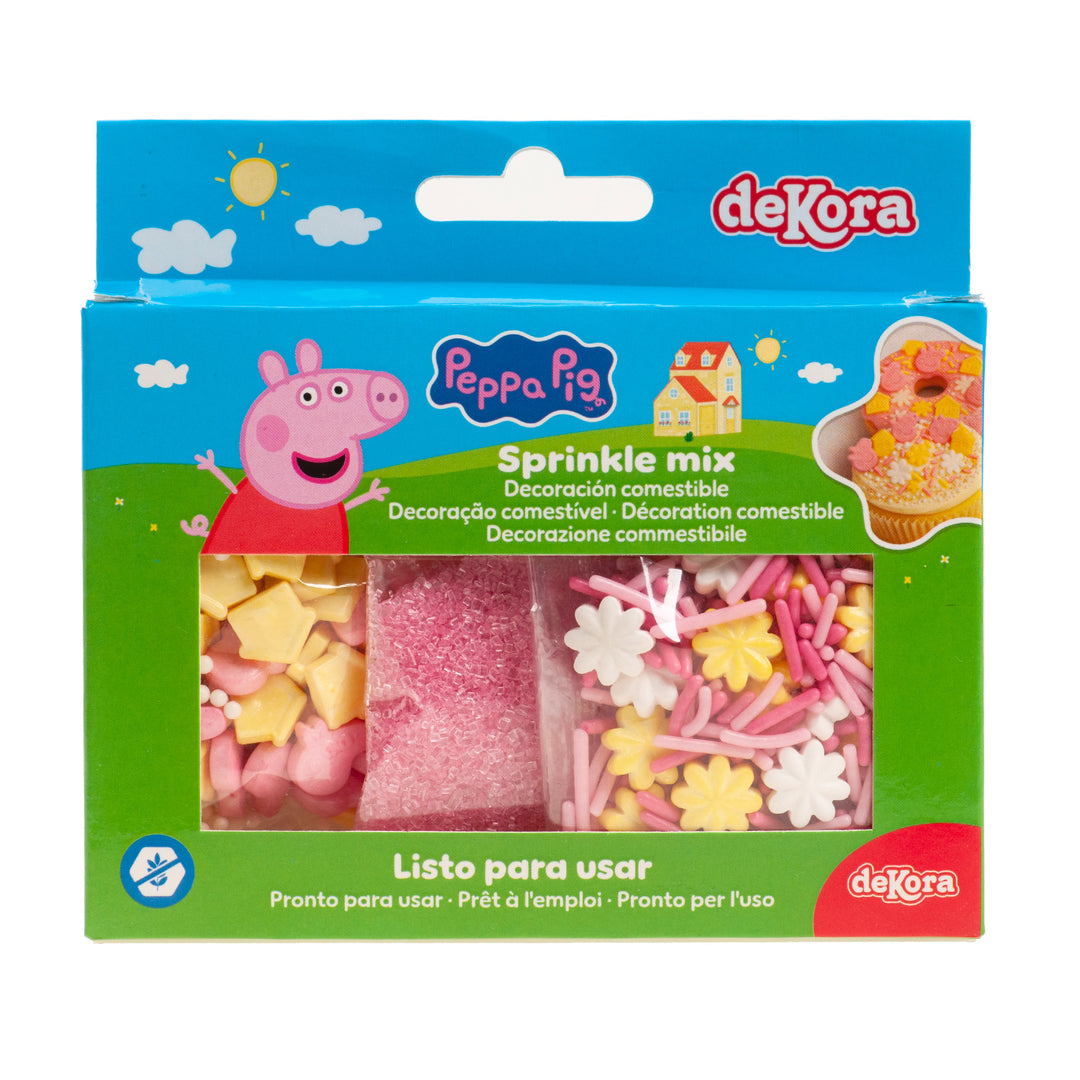 Streusel Mix Peppa Wutz, essbare Kuchen & Muffin Deko, 70 g