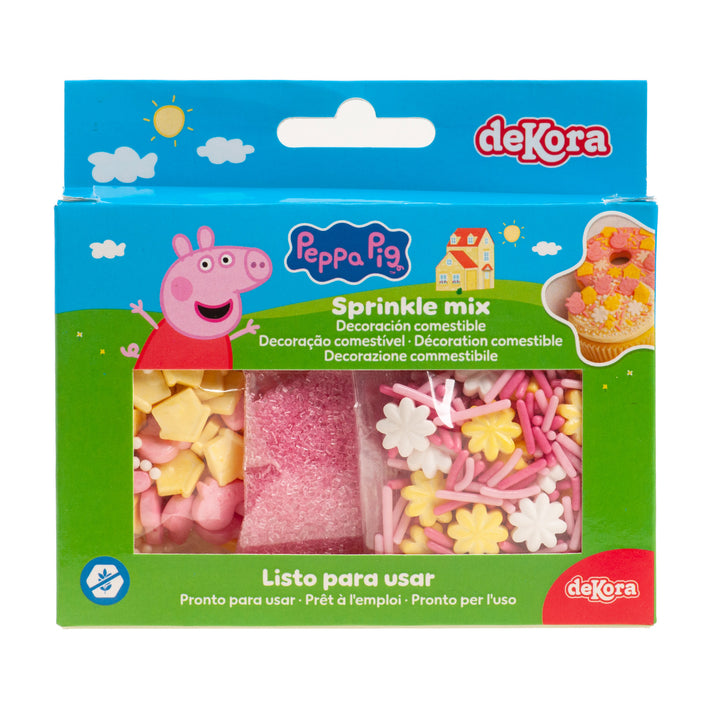 Streusel Mix Peppa Wutz, essbare Kuchen & Muffin Deko, 70 g
