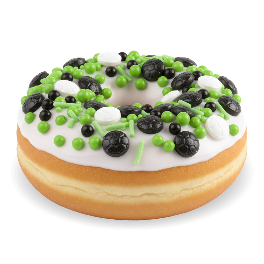 Zuckerstreusel Fussball Mix, essbare Kuchen & Muffin Deko, 70g