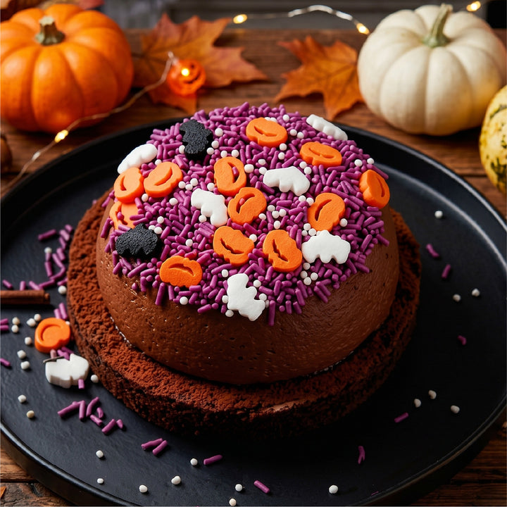 Streuselmix Halloween mit Kürbis & Fledermäusen, 100g