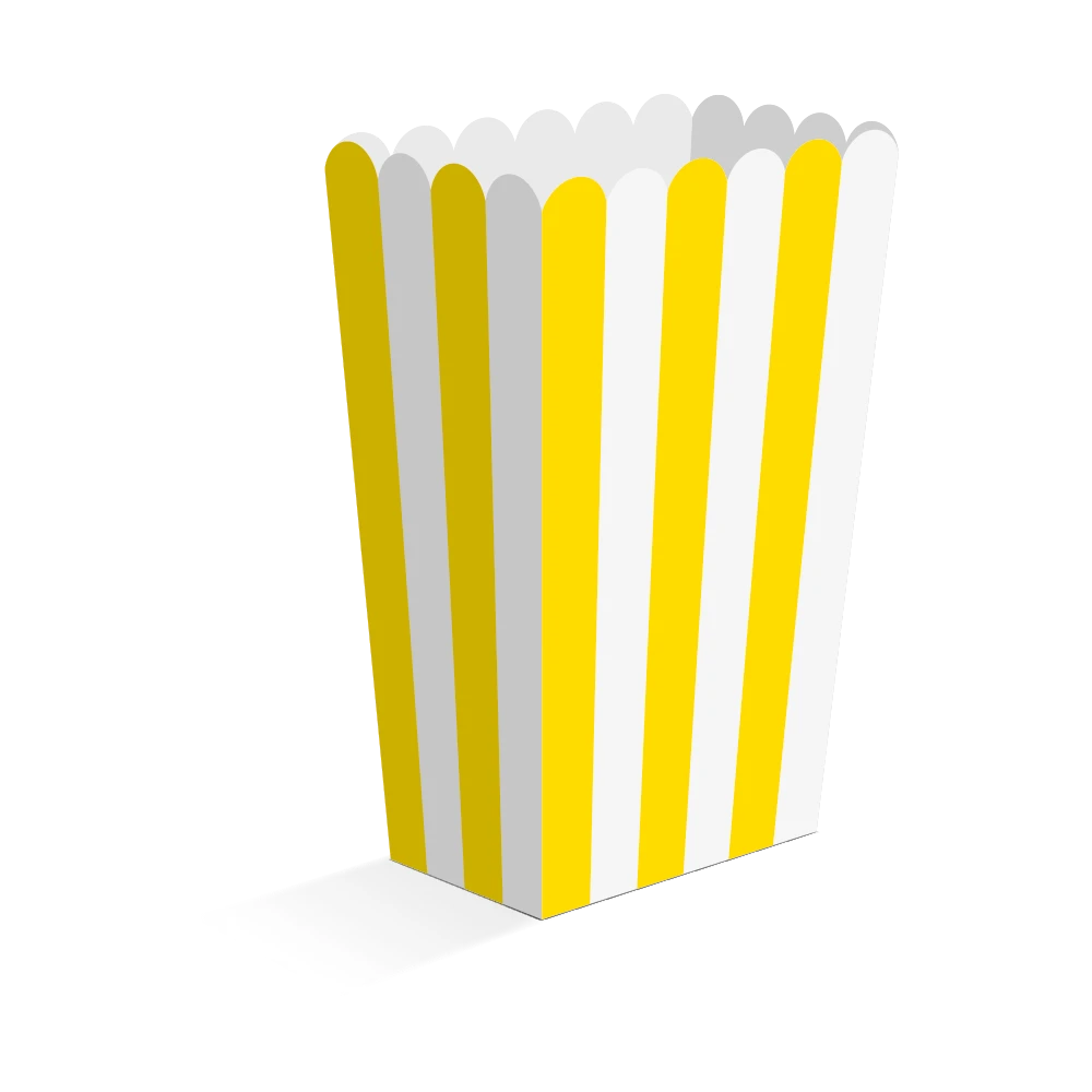 Popcornboxen-gestreift-8-Stück-gold