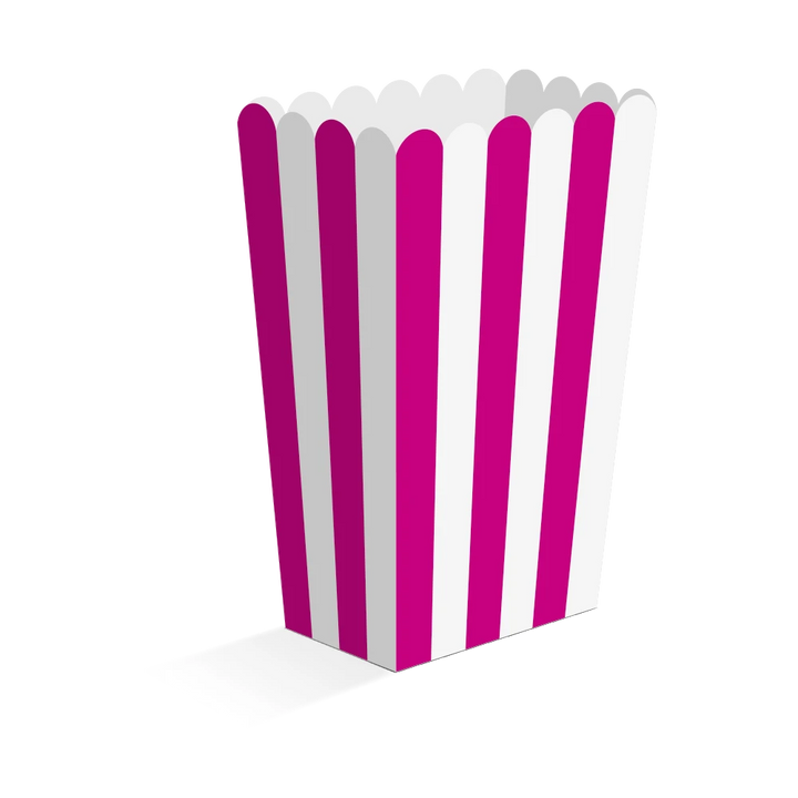 Popcornboxen-gestreift-8-Stück-silber