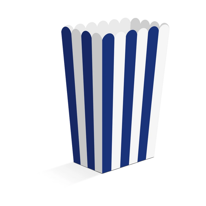 Popcornboxen-gestreift-8-Stück-schwarz