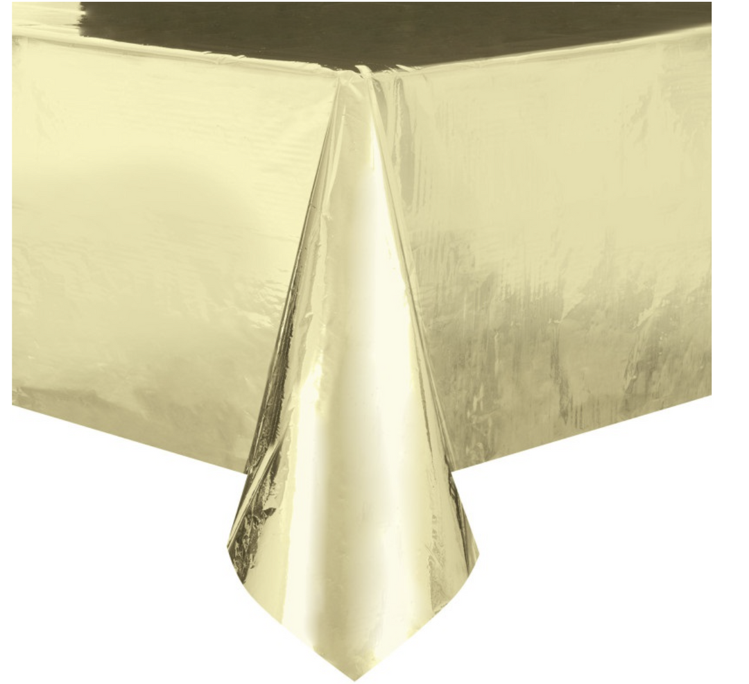 Tischdecke, gold glänzend, 140 x 280 cm