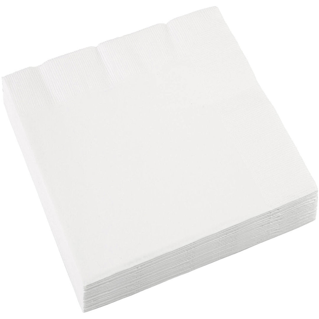 Papierservietten unifarben, frosty weiss, 20 Stück, 33 x 33 cm