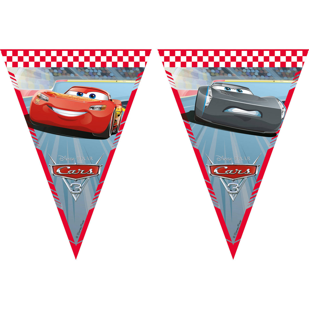 Wimpelkette Disney Cars 3, 9 Flaggen, 2.3 m