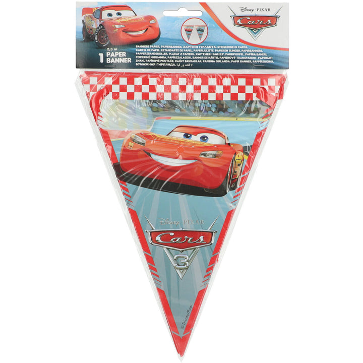Wimpelkette Disney Cars 3, 9 Flaggen, 2.3 m