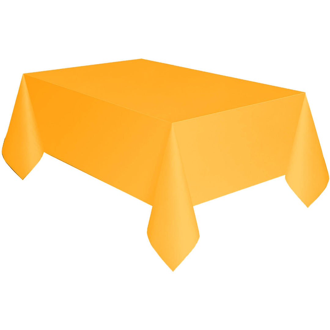 Tischdecke unifarben Orange, Papier, 1.37 x 2.74 m