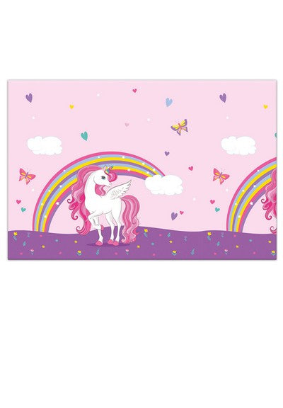Tischdecke-Einhorn-Unicorn-Rainbow-Colors-1-Stück-120-x-180-cm