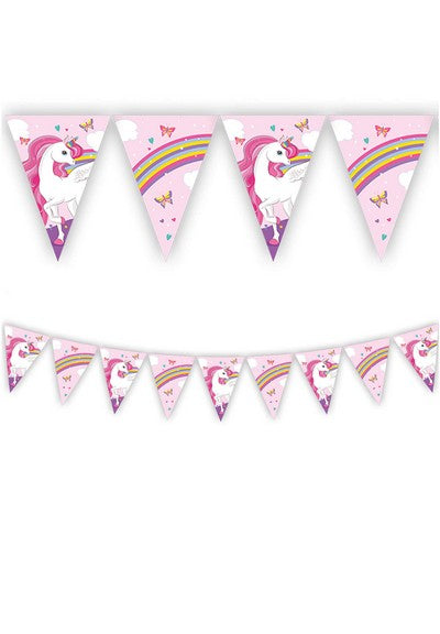 Wimpelkette-Einhorn-Unicorn-Rainbow-Colors-9-Flaggen-Papier-2-3-m