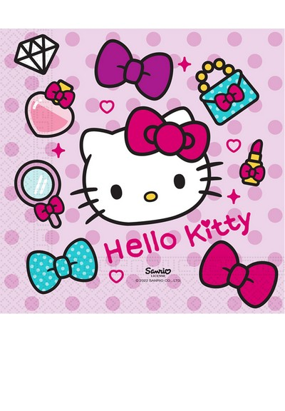 Hello Kitty Party-Servietten, 20 Stück