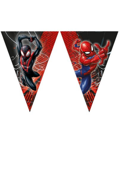 Spiderman Wimpelkette World of Webs, 9 Flaggen, 2 m