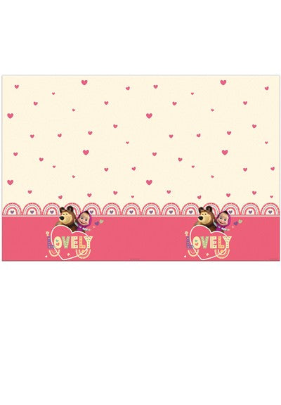 Tischdecke-Mascha-und-der-Bär-Sweet-Heart-1-2-x-1-8-m