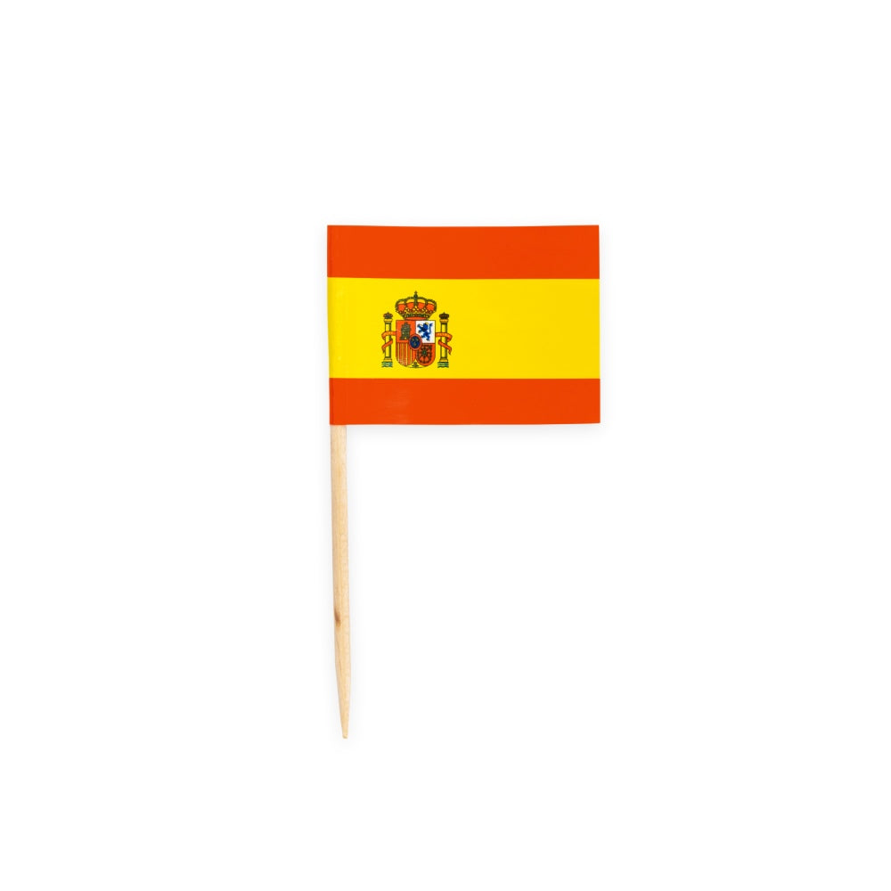 Snack-und-Muffin-Picker-Spanien-Flagge-50-Stück