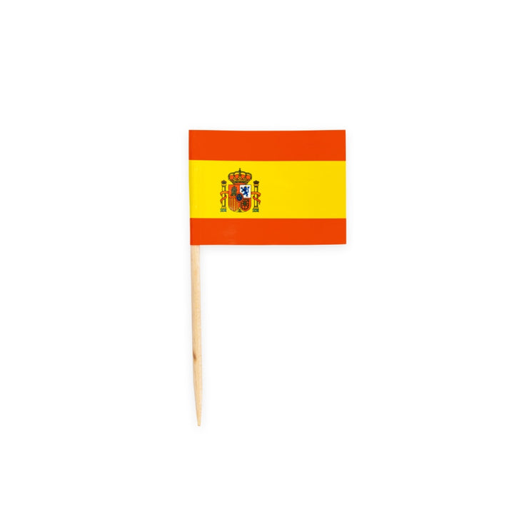 Snack-und-Muffin-Picker-Spanien-Flagge-50-Stück