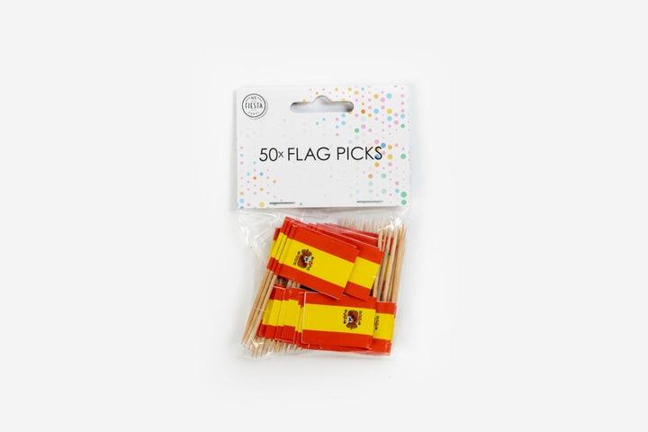 Snack-und-Muffin-Picker-Spanien-Flagge-50-Stück