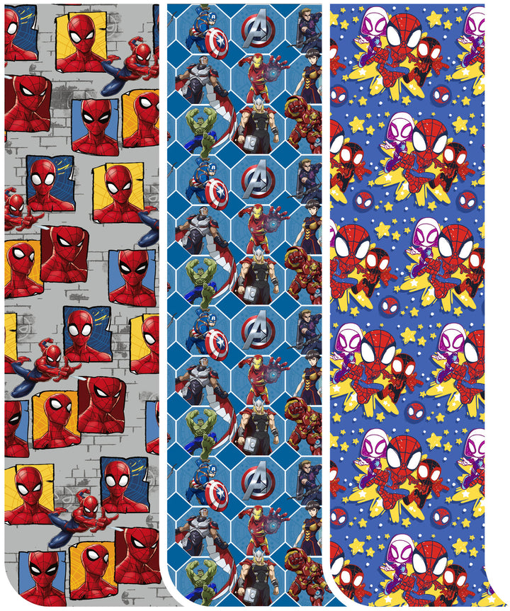 Papier cadeau super-héros, Marvel, 3 diff. motifs, 70 X 200 cm