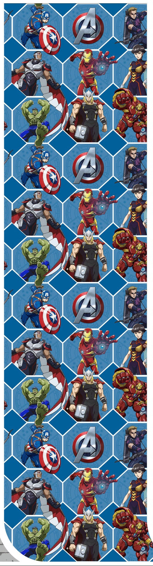 Papier cadeau super-héros, Marvel, 3 diff. motifs, 70 X 200 cm