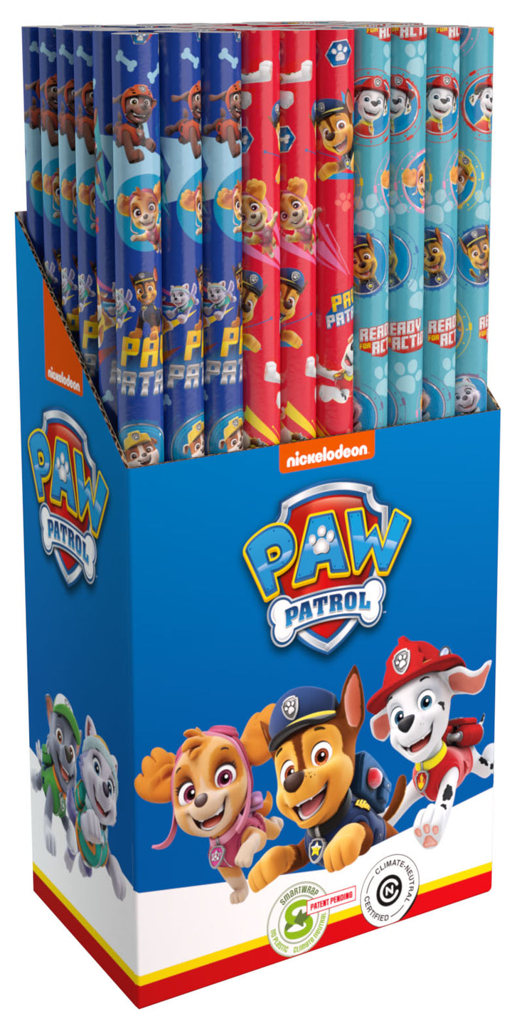 Geschenkpapier Paw Patrol, 3 versch. Muster, 70 X 200 cm kinderparties-shop