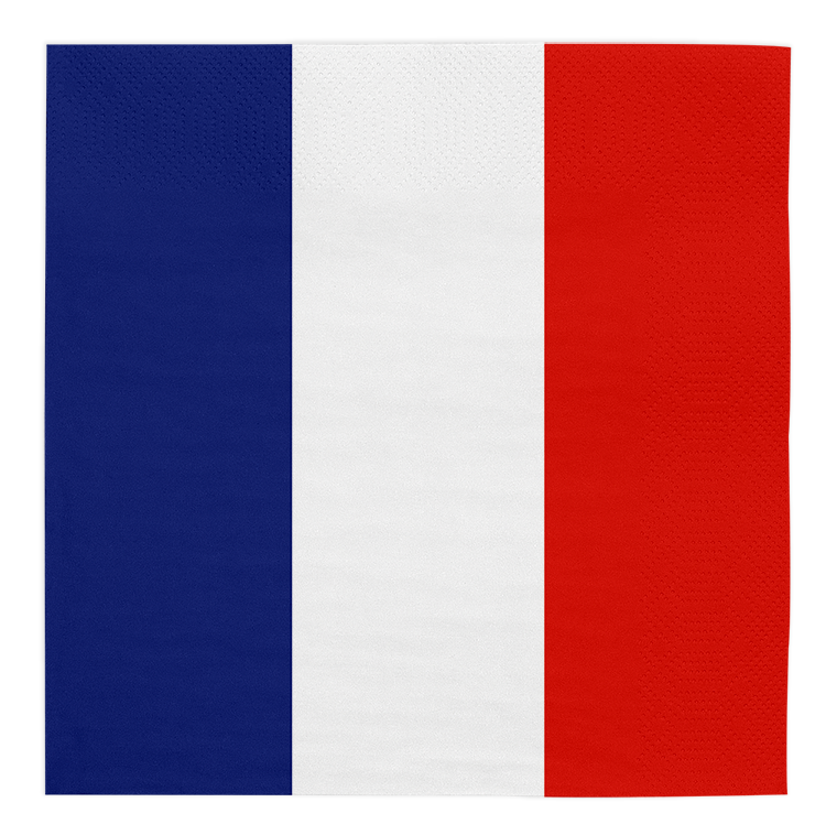 Servietten-Frankreich-20-Stück-33x33-cm