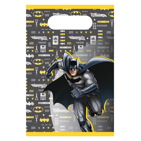 Batman Partytüten aus Papier, 8er Pack, 15.8 x 23.6 cm