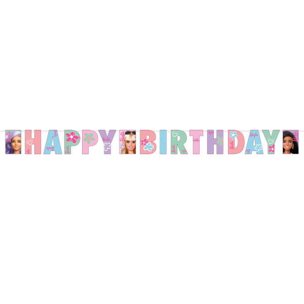 Buchstabenkette Happy Birthday, Barbie Sweet Life, 1.8m