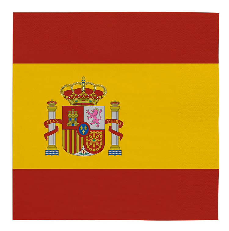 Servietten Spanien, 20 Stück, 33x33cm