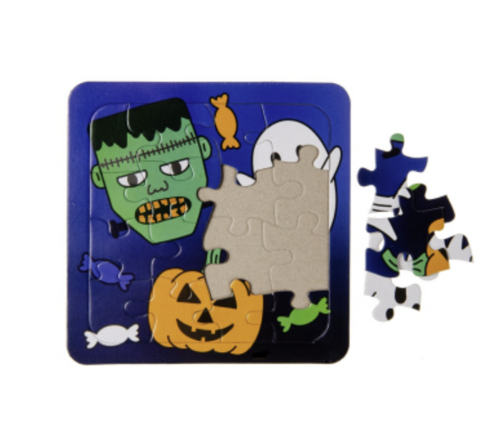 Puzzle Halloween, 16-teilig, 1 Stück kinderparties-shop