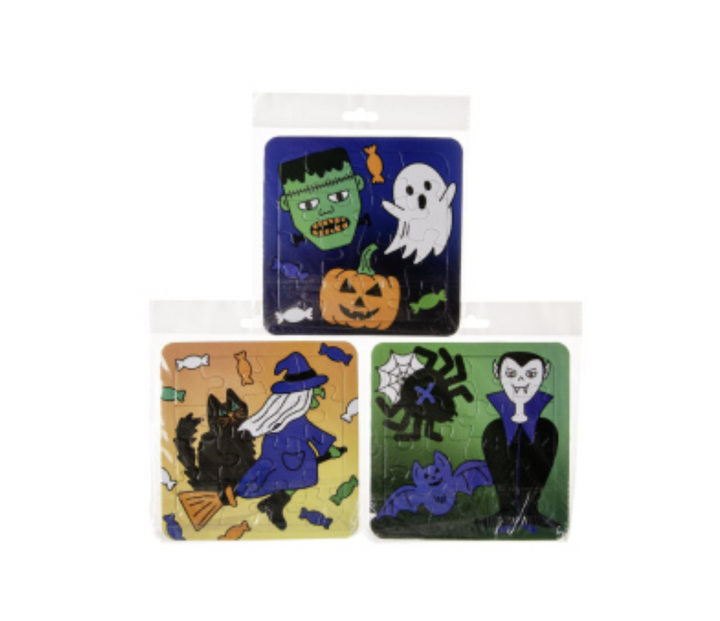 Puzzle Halloween, 16-teilig, 1 Stück kinderparties-shop