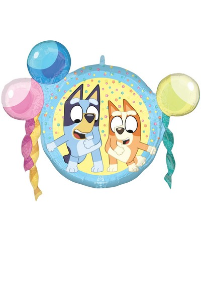 Folienballon Bluey & Familie, 1 Stück, 50 x 50 cm