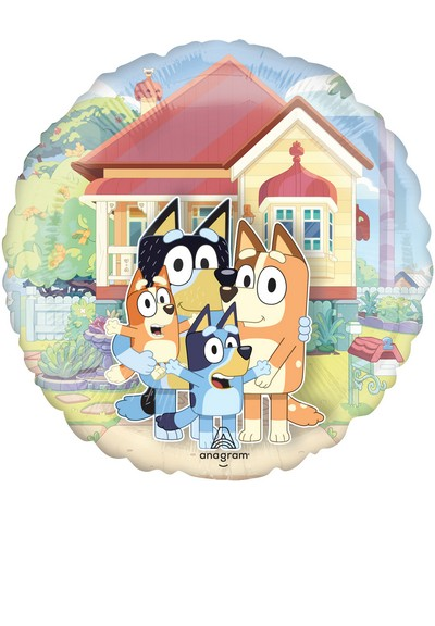 Folienballon Bluey & Familie, 1 Stück, 38 cm