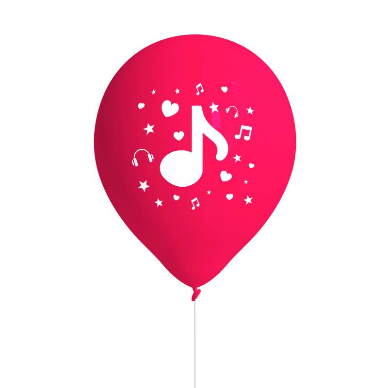 Dance & Musik, Luftballons, 8er Pack