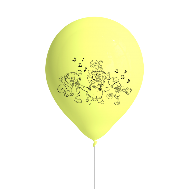 Party Deko Set SpongeBob Geburtstag, 58-teilig für 6-8 Kinder