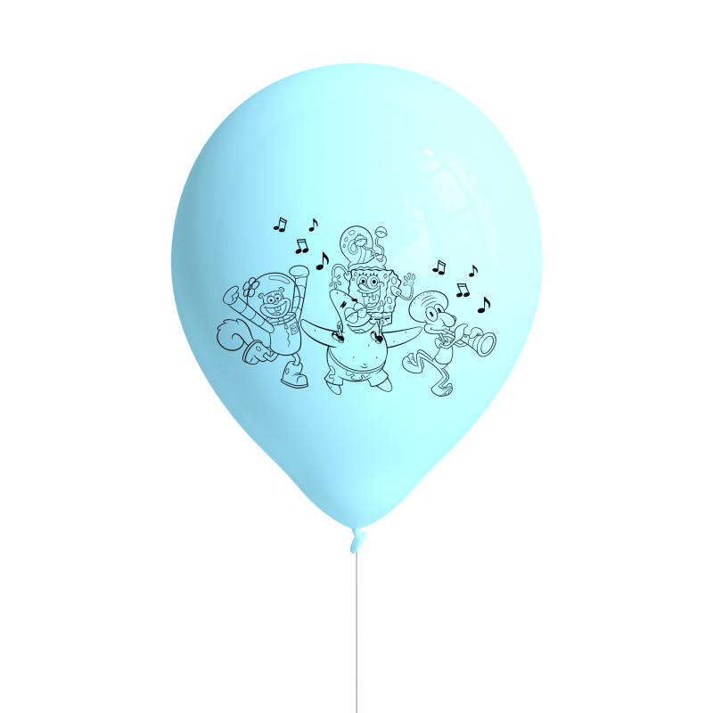 Party Deko Set SpongeBob Geburtstag, 58-teilig für 6-8 Kinder