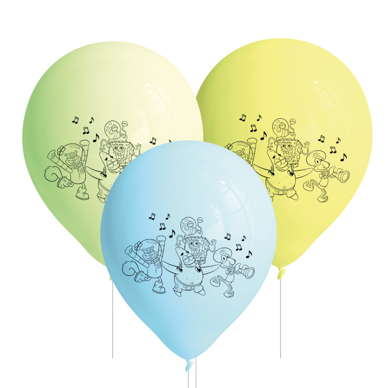 Party Deko Set SpongeBob Geburtstag, 58-teilig für 6-8 Kinder