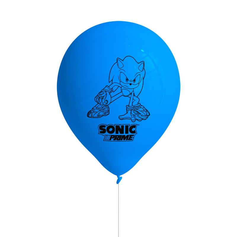 Party Deko Set Sonic im Koffer, 58-teilig für 6-8 Kinder
