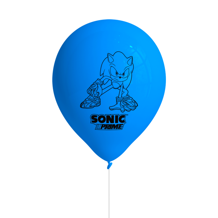 Party Deko Set Sonic im Koffer, 58-teilig für 6-8 Kinder