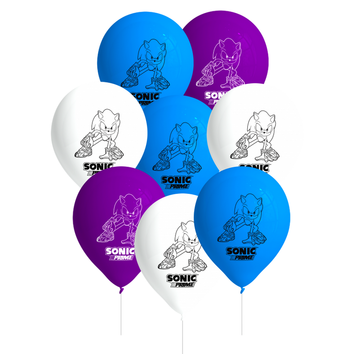 Party Deko Set Sonic im Koffer, 58-teilig für 6-8 Kinder
