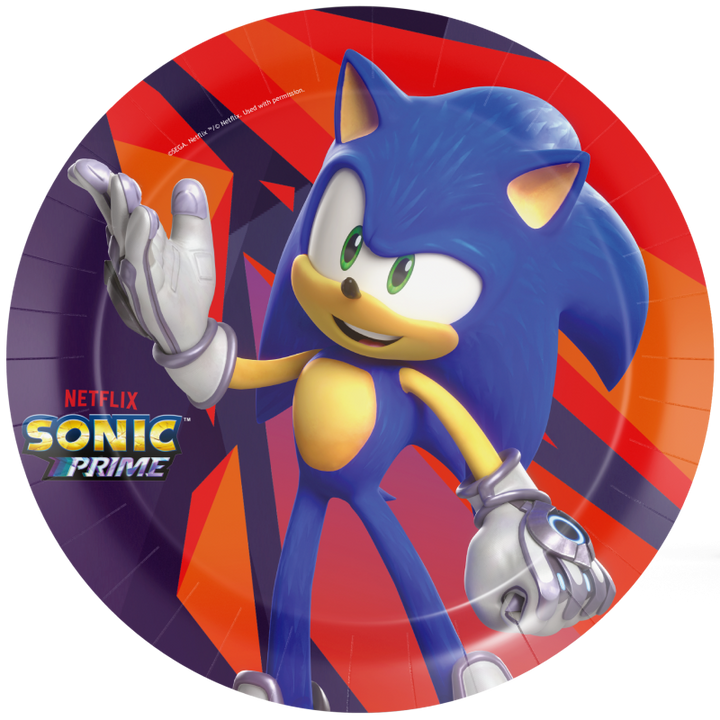 Party Deko Set Sonic im Koffer, 58-teilig für 6-8 Kinder