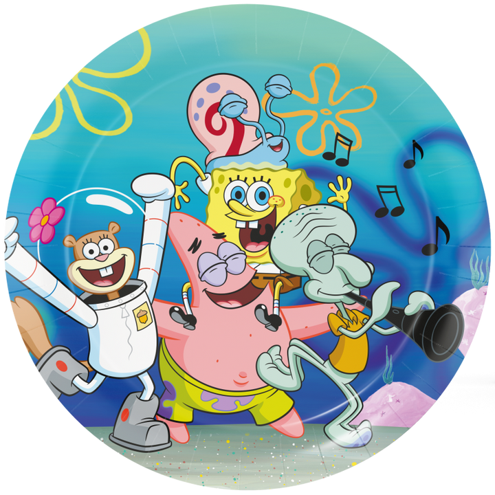 Party Deko Set SpongeBob Geburtstag, 58-teilig für 6-8 Kinder