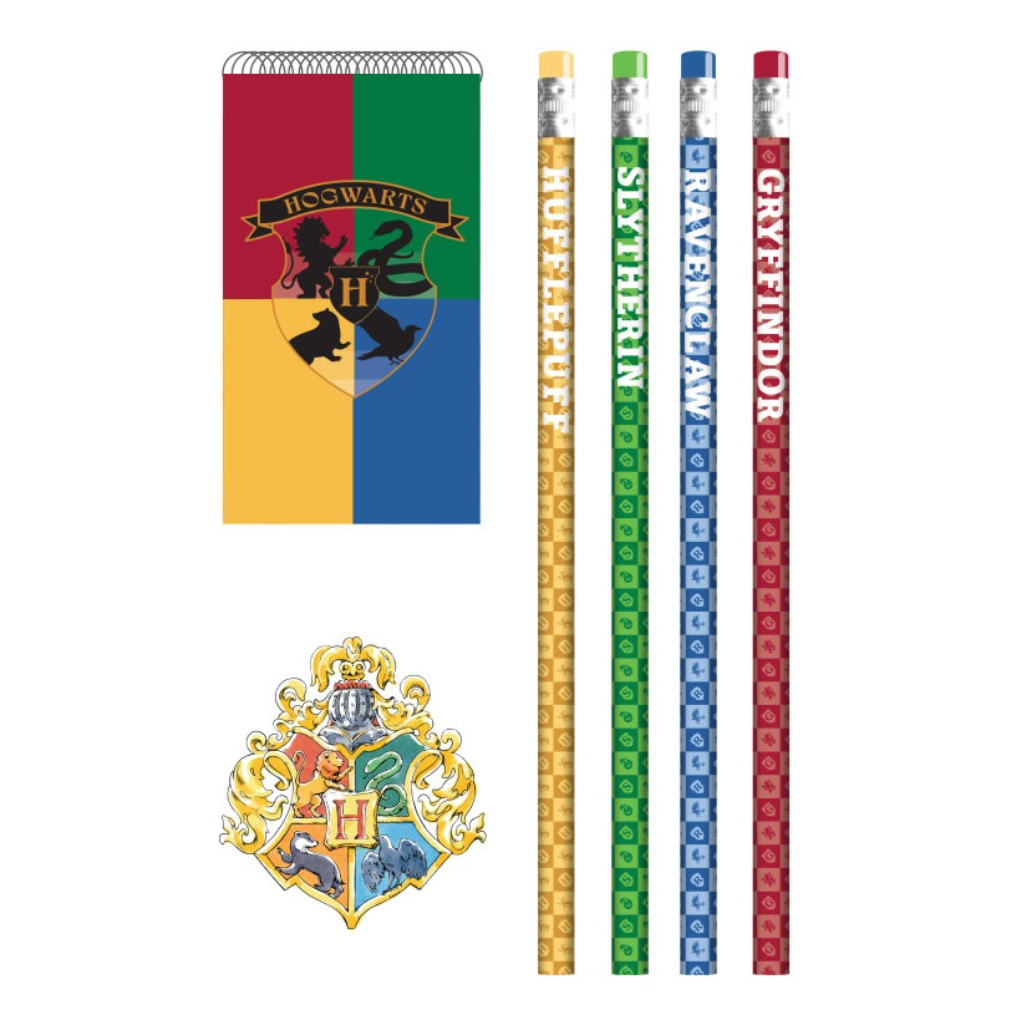 Schreibset Harry Potter Hogwarts Mitgebsel, 12-teilig, ideal für 4 Kinder