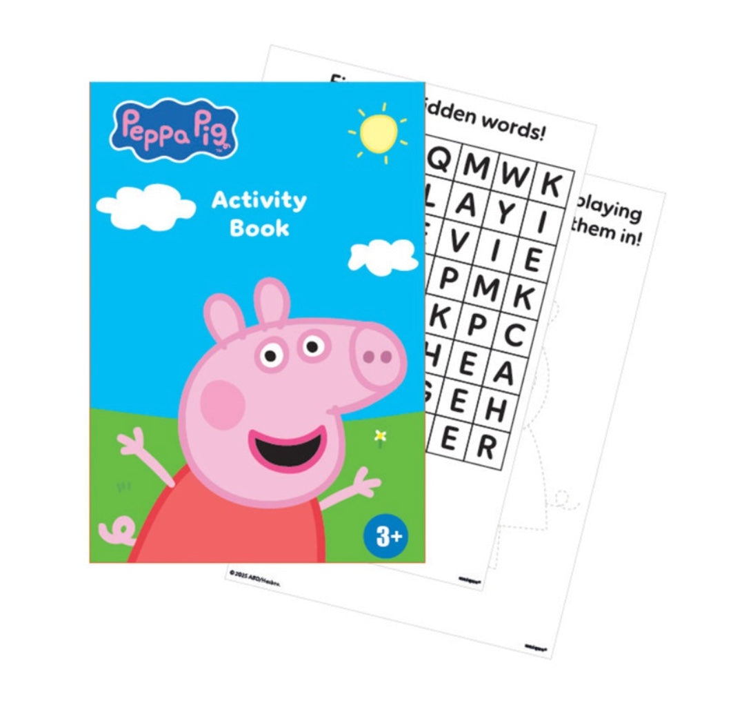 Peppa Wutz Activity Books, Rätselhefte für Mitgebsel, 4 Stück