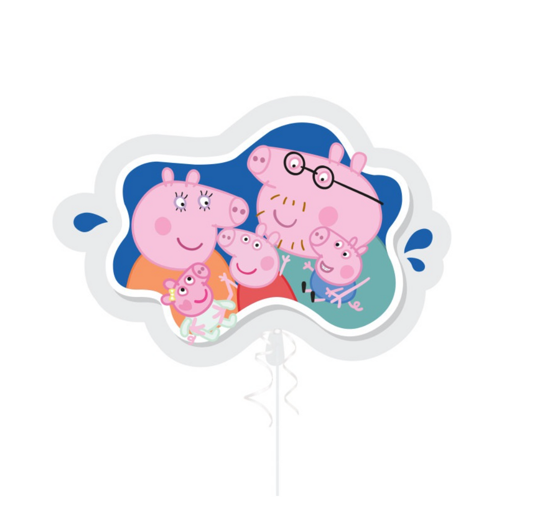Folienballon Peppa Wutz Familie, XXL, 80 cm